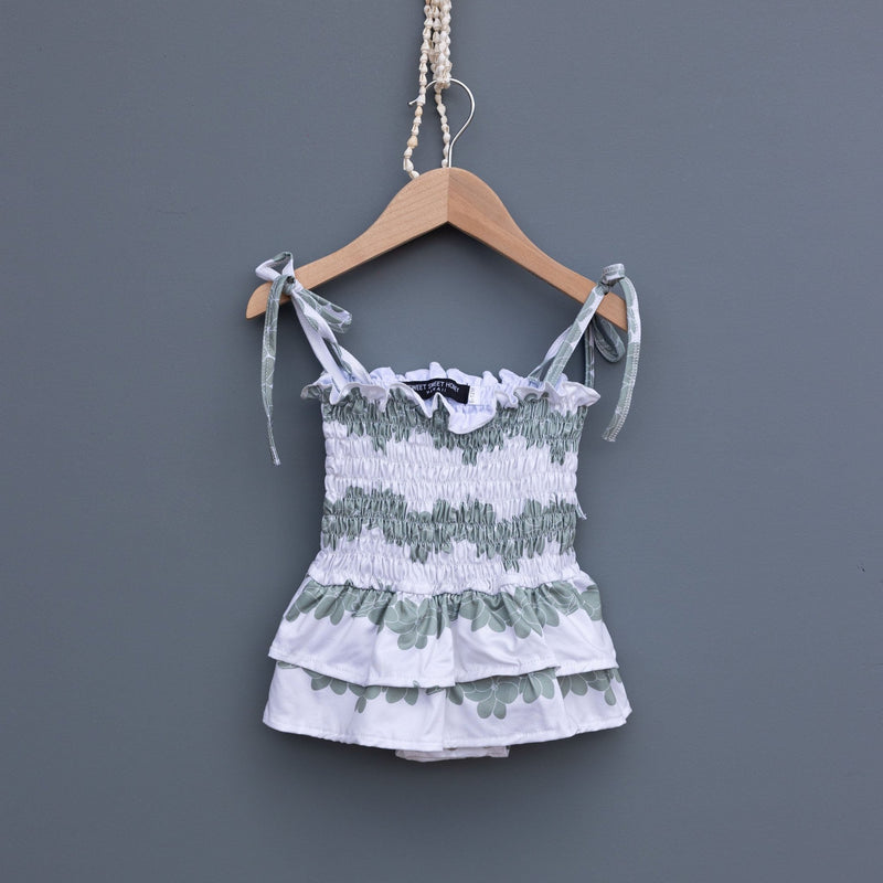 Gardenia Cream Melody Romper - Sweet Sweet Honey Hawaii