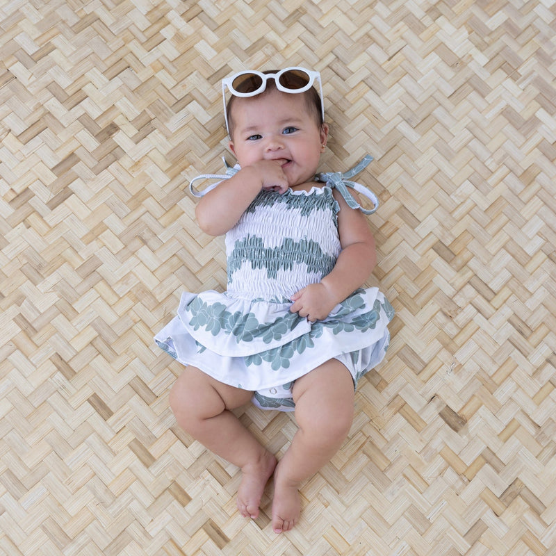 Gardenia Cream Melody Romper - Sweet Sweet Honey Hawaii