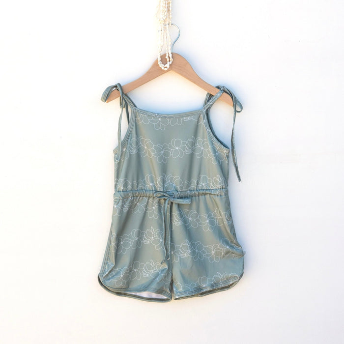 Gardenia Olive Haleiwa Romper - Sweet Sweet Honey Hawaii