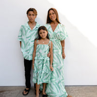 Girl's Banana leaf Maxi Dress - Sweet Sweet Honey Hawaii