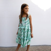 Girl's Banana leaf Maxi Dress - Sweet Sweet Honey Hawaii