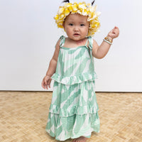 Girl's Banana leaf Maxi Dress - Sweet Sweet Honey Hawaii