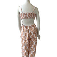 Golden Monstera Women's Jumpsuit - Sweet Sweet Honey Hawaii