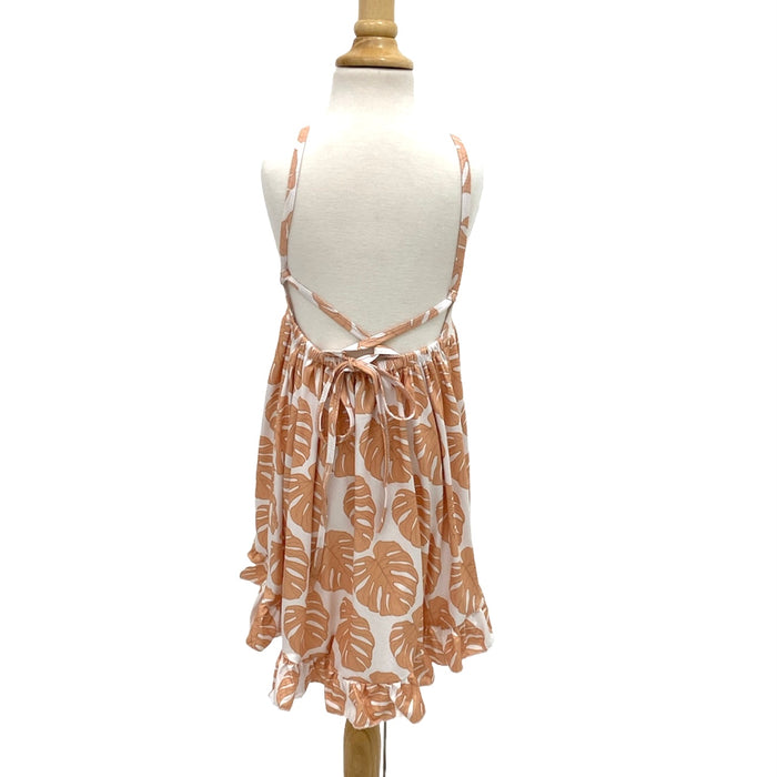 Golden Monstera Stella Dress