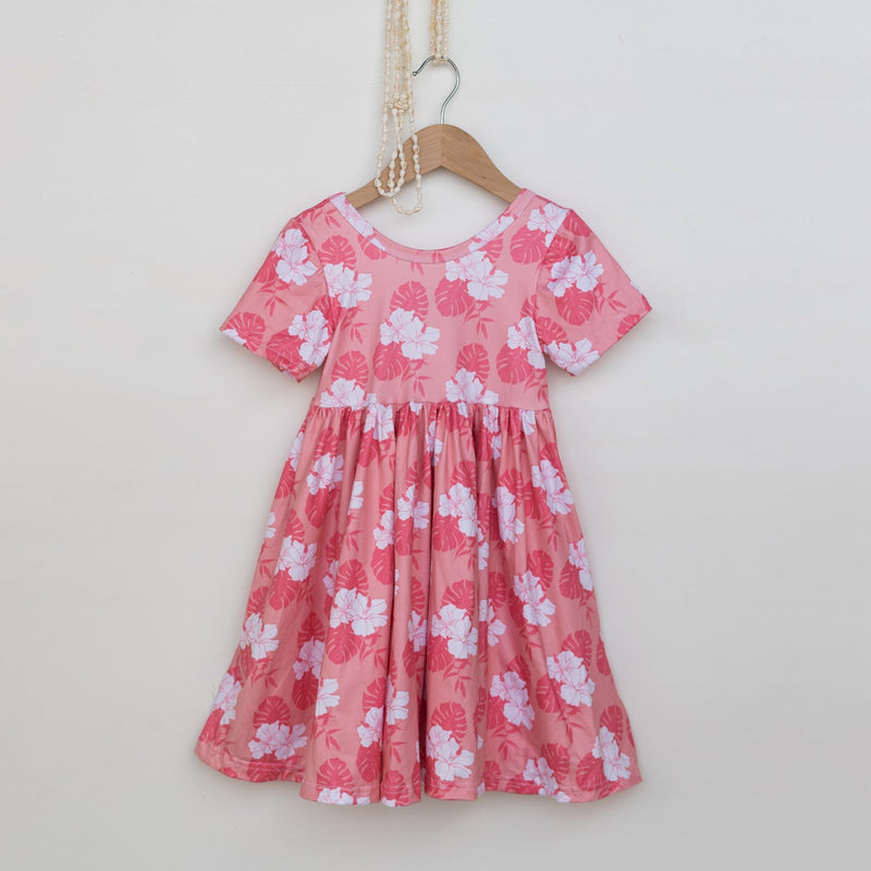Kawehi Pink Tee Dress - Sweet Sweet Honey Hawaii