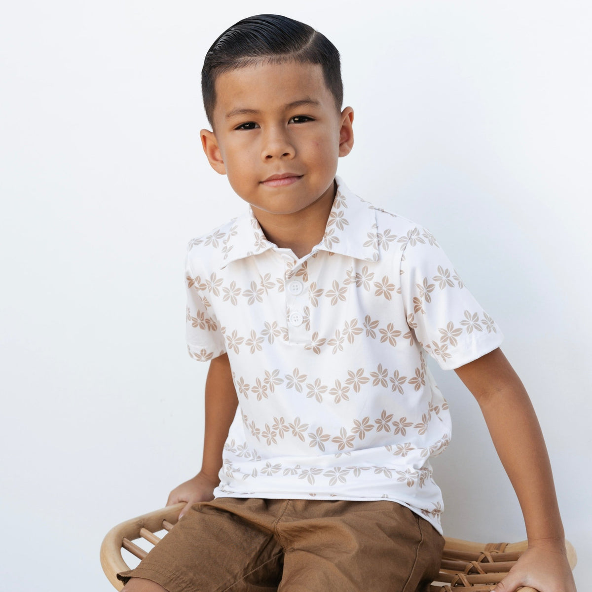 Maple Pua Collared Shirt - Sweet Sweet Honey Hawaii