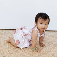 Rainbow Monstera Melody Romper - Sweet Sweet Honey Hawaii