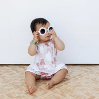 Rainbow Monstera Melody Romper - Sweet Sweet Honey Hawaii