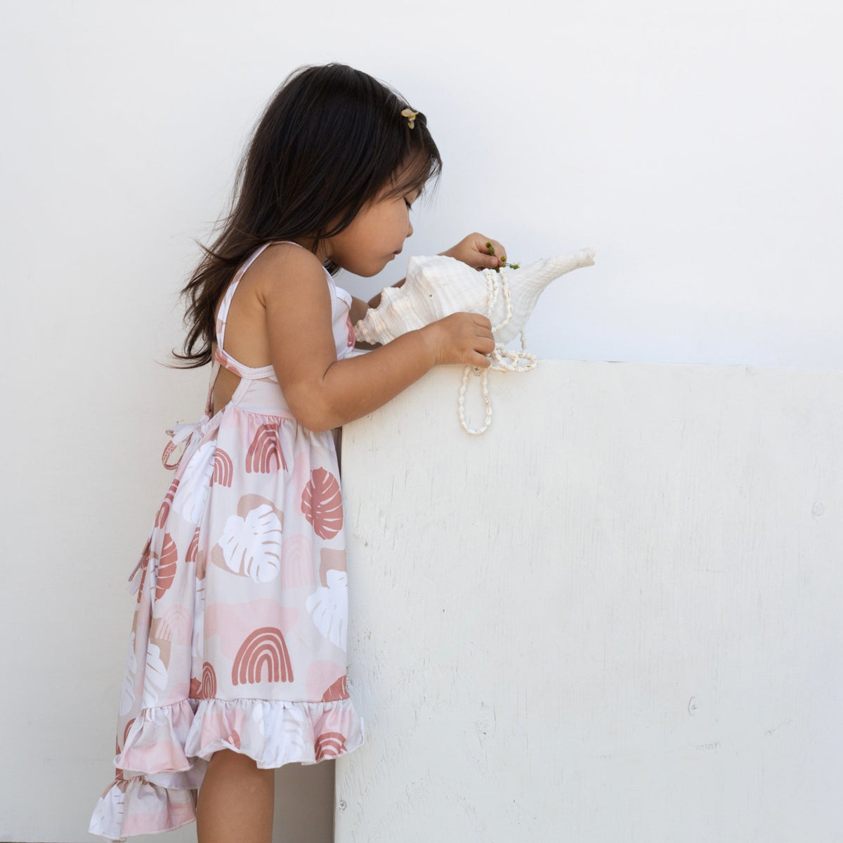 Rainbow Monstera Stella Dress - Sweet Sweet Honey Hawaii