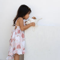 Rainbow Monstera Stella Dress - Sweet Sweet Honey Hawaii
