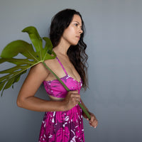 Ruby Monstera Nikki Dress - Sweet Sweet Honey Hawaii