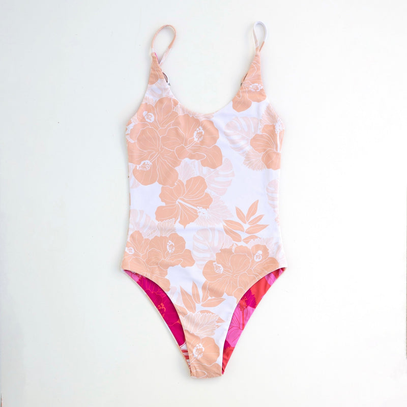 Sands/Sunsets of Wailea One piece Reversible Bikini - Sweet Sweet Honey Hawaii