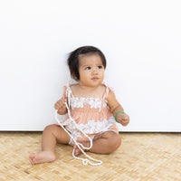 Sandy Gardenia Tie Top Set - Sweet Sweet Honey Hawaii