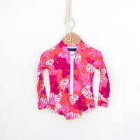 Sunsets of Wailea Longsleeve ruffle Bikini - Sweet Sweet Honey Hawaii