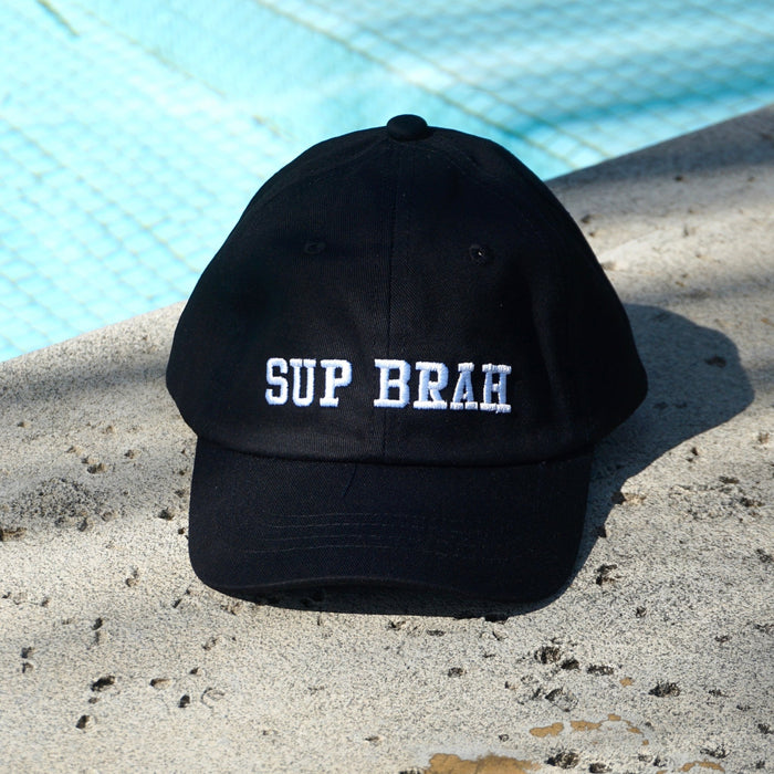 Sup Brah Kid's Dad Hat | Black - Sweet Sweet Honey Hawaii