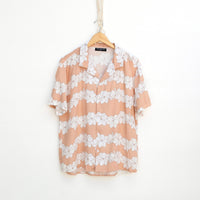 unisex Sandy Gardenia Button Down Shirt - Sweet Sweet Honey Hawaii