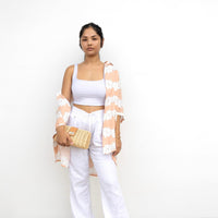 unisex Sandy Gardenia Button Down Shirt - Sweet Sweet Honey Hawaii