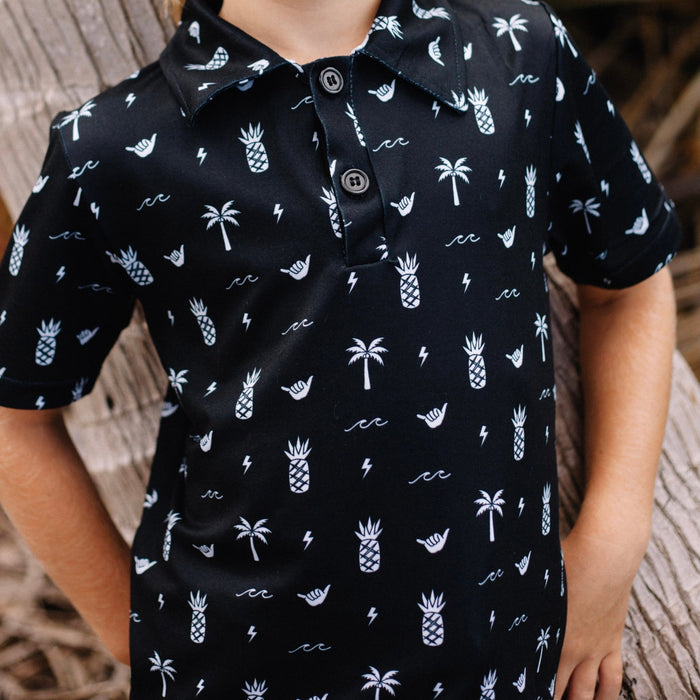 Westside (Black) Collared Shirt - Sweet Sweet Honey Hawaii